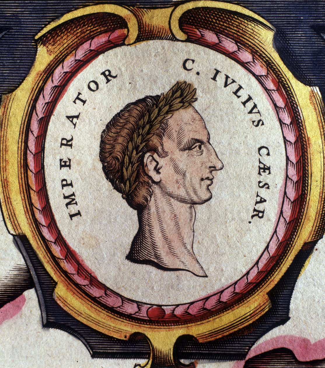 Ritratto di Giulio Cesare (101 - 44 a.C.), generale e politico romano. Incisione della fine del XVIII secolo. Milano da Unknown artist