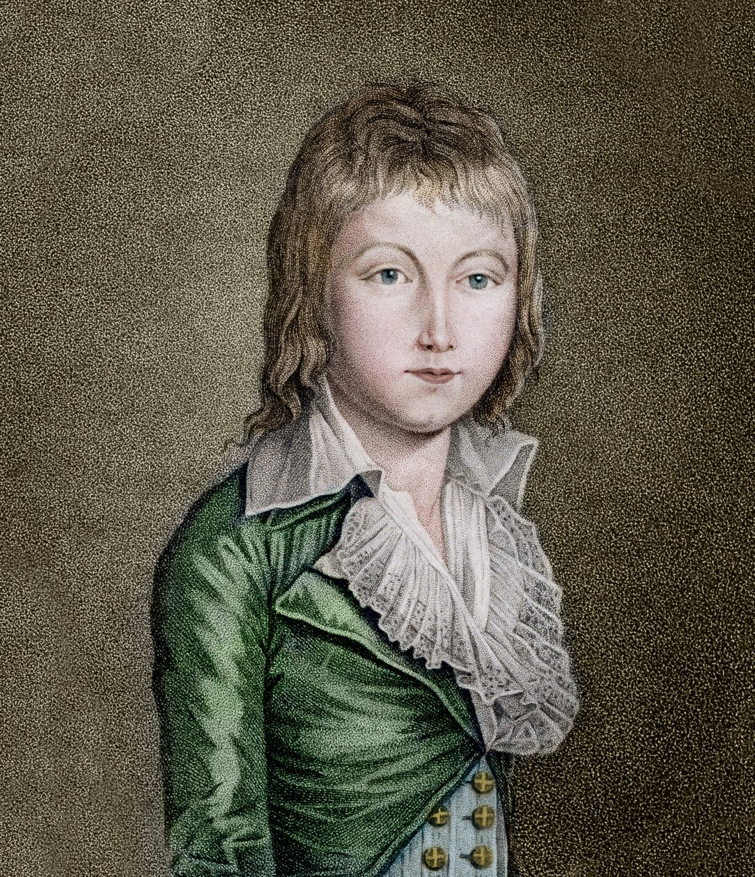 Ritratto di Luigi XVII (1785-1795) il delfino di Francia Litografia da Unknown artist