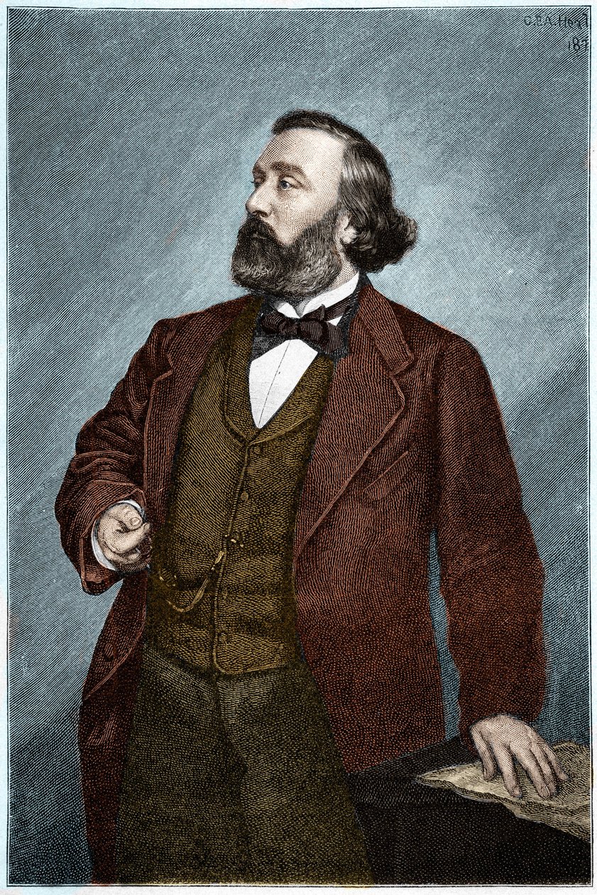 Ritratto di Leon Gambetta (1838-1882), politico francese da Unknown artist