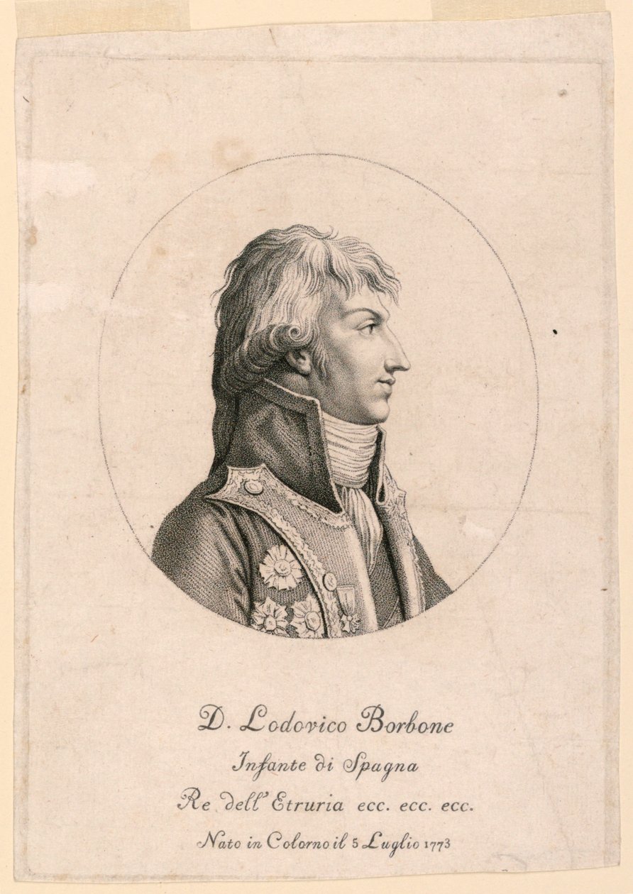Ritratto di Louis Bourbon, Infante di Spagna (1773- ) da Unknown artist