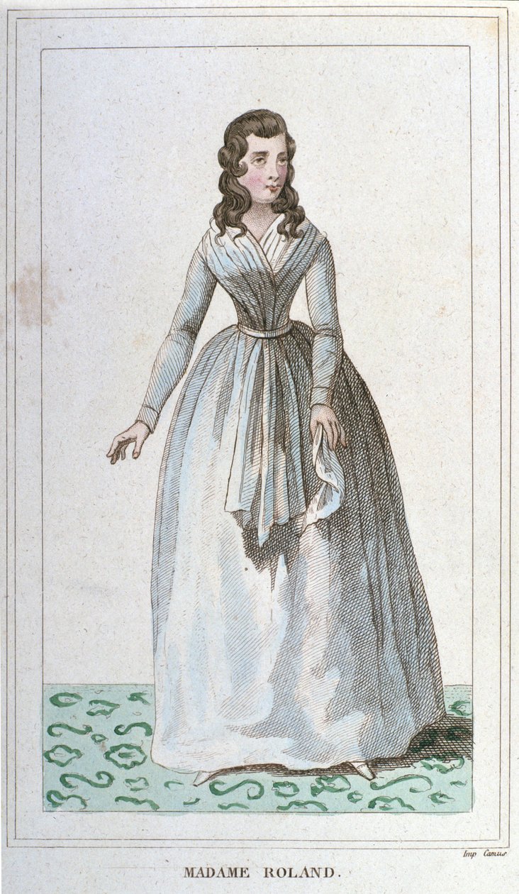 Ritratto di Madame Roland, politica francese da Unknown artist