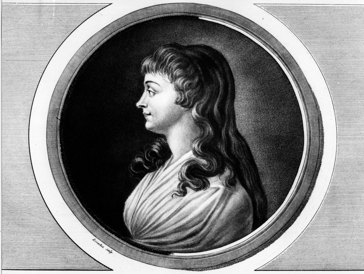 Ritratto di Marie-Jeanne Phelippon, moglie di Roland de La Platiere detta "Madame Roland" (1754-1793). Incisione in "Collezione completa di dipinti storici della rivoluzione francese, in tre volumi." 1804 da Unknown artist