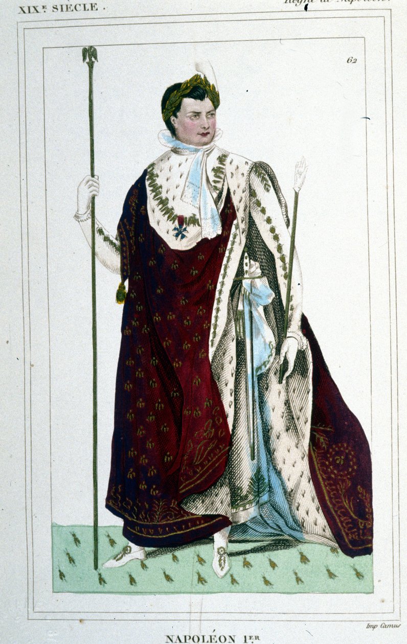 Ritratto di Napoleone I (1769 - 1821) in abito da imperatore. da Unknown artist