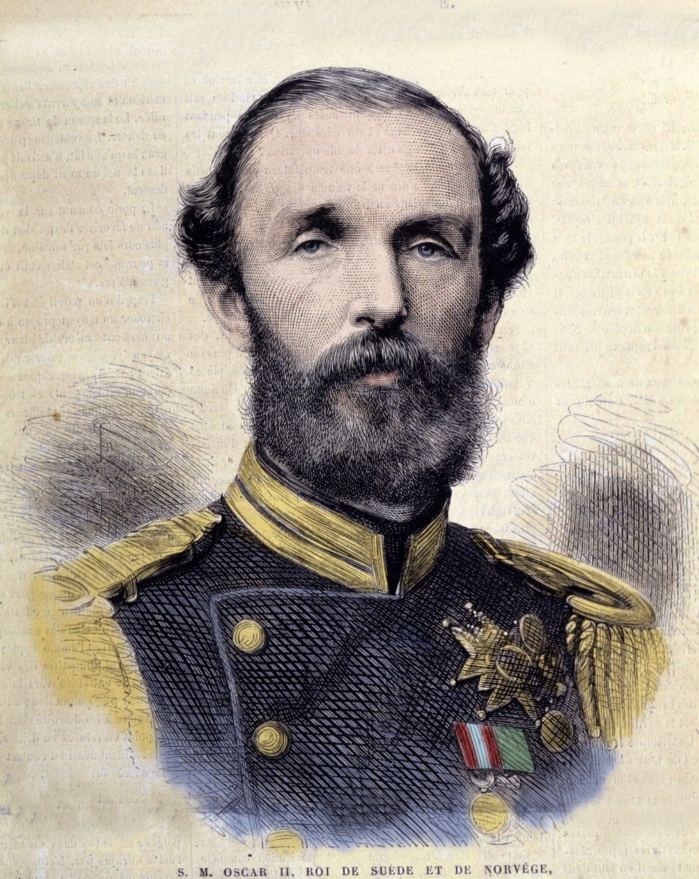 Ritratto di Oscar II (1829-1907), re di Svezia e Norvegia da Unknown artist