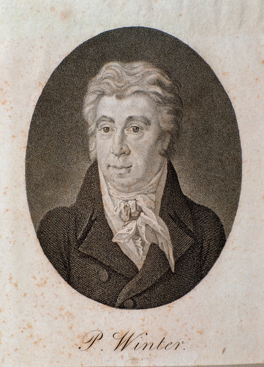 Ritratto di Peter Winter (incisione) da Unknown artist