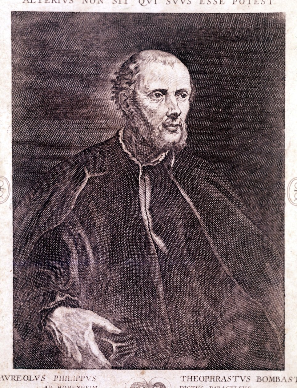 Ritratto di Philippus Aureolus Theophrastus Bombastus von Hohenheim Paracelsus da Unknown artist