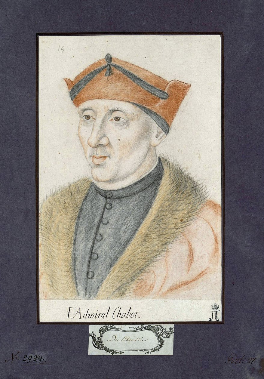 Ritratto di Philippe de Chabot, ammiraglio di Francia da Unknown artist