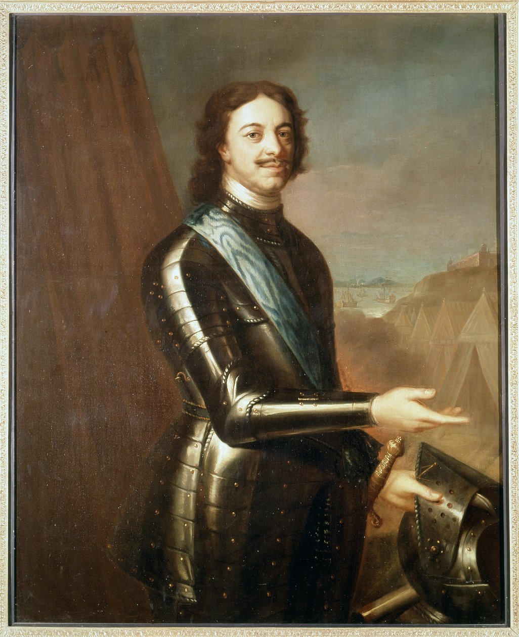 Ritratto di Pietro il Grande in armatura da Unknown artist