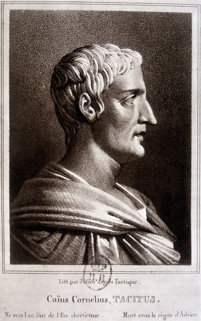 Ritratto di Publio Cornelio Tacito detto Tacito, storico romano (v.56 -v.120). da Unknown artist
