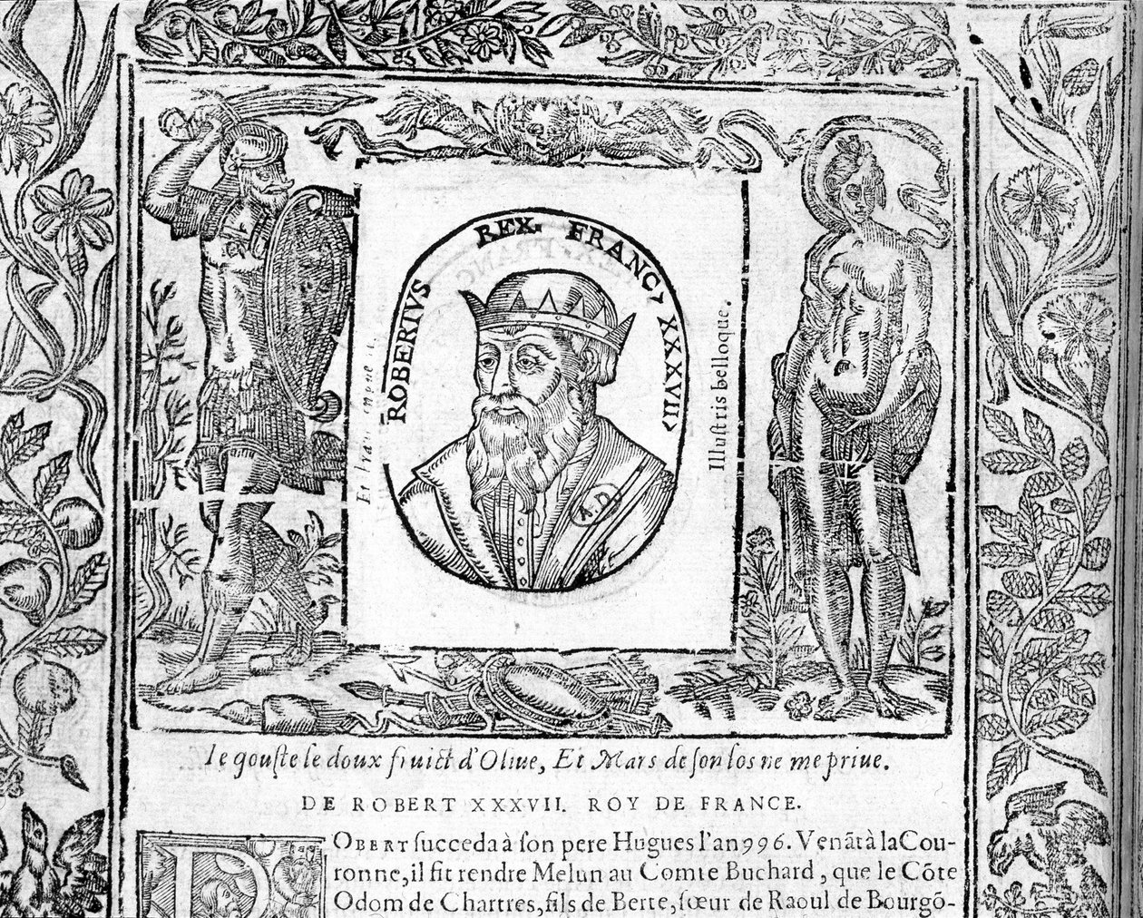 Ritratto di Roberto il Pio, Re di Francia dal 996 al 1031 da Unknown artist