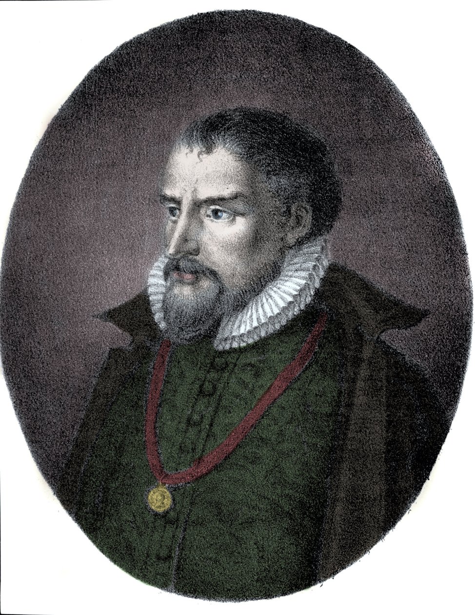 Ritratto di Roland de Lassus (Orlandus o Orlando di Lasso, circa 1531-1594), compositore franco-fiammingo da Unknown artist