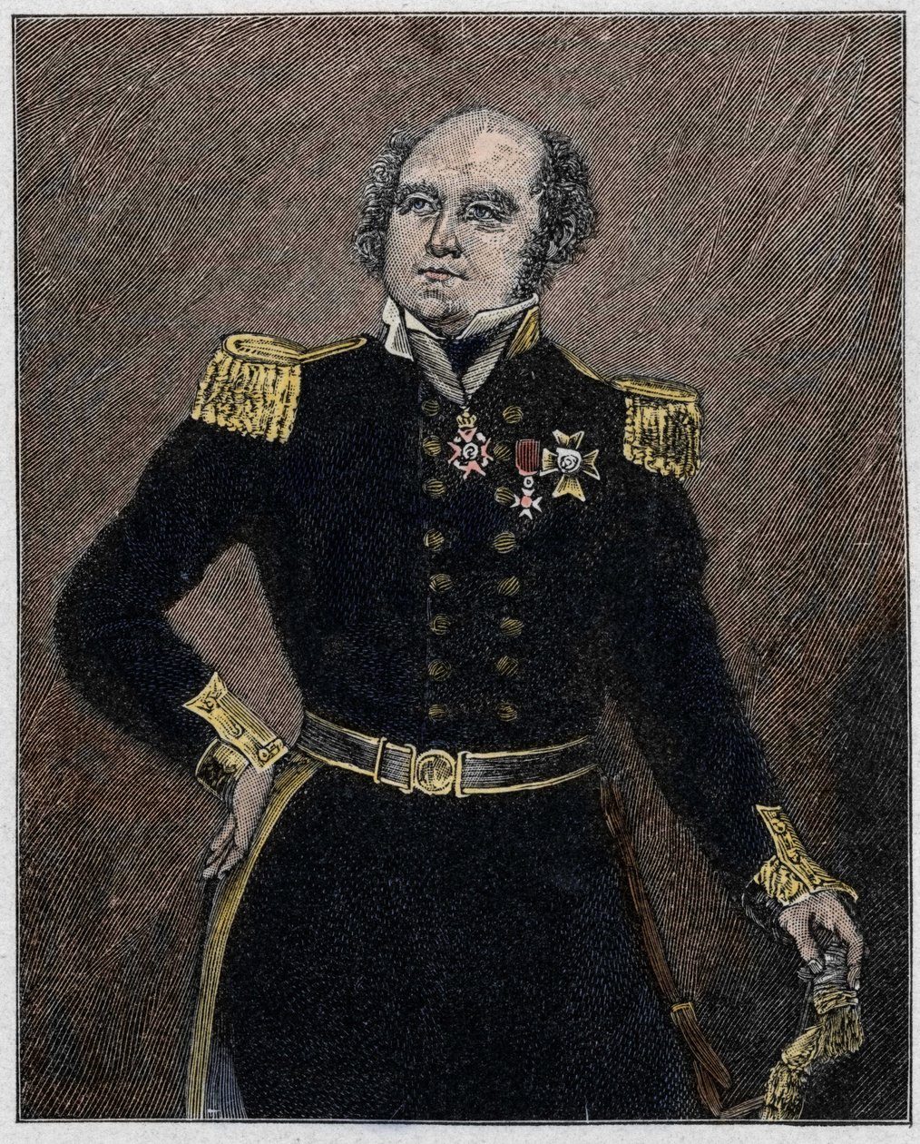 Ritratto di Sir John Franklin (1786-1847) ufficiale di marina ed esploratore britannico. da Unknown artist