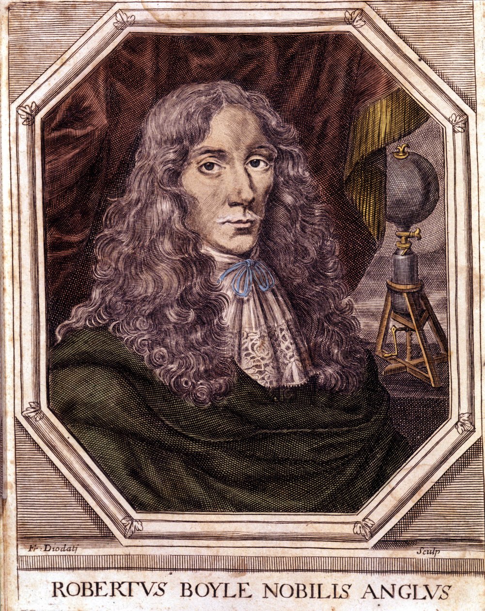 Ritratto di Sir Robert Boyle, fisico e chimico anglo-irlandese da Unknown artist