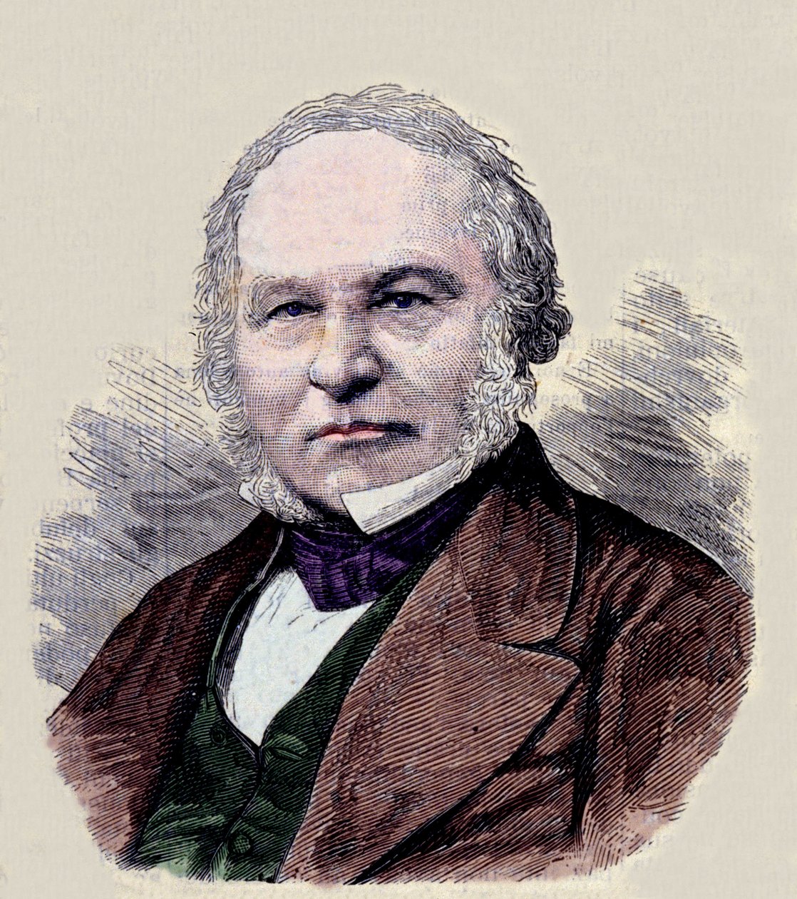 Ritratto di Sir Rowland Hill (1795-1879) inventore del francobollo da Unknown artist