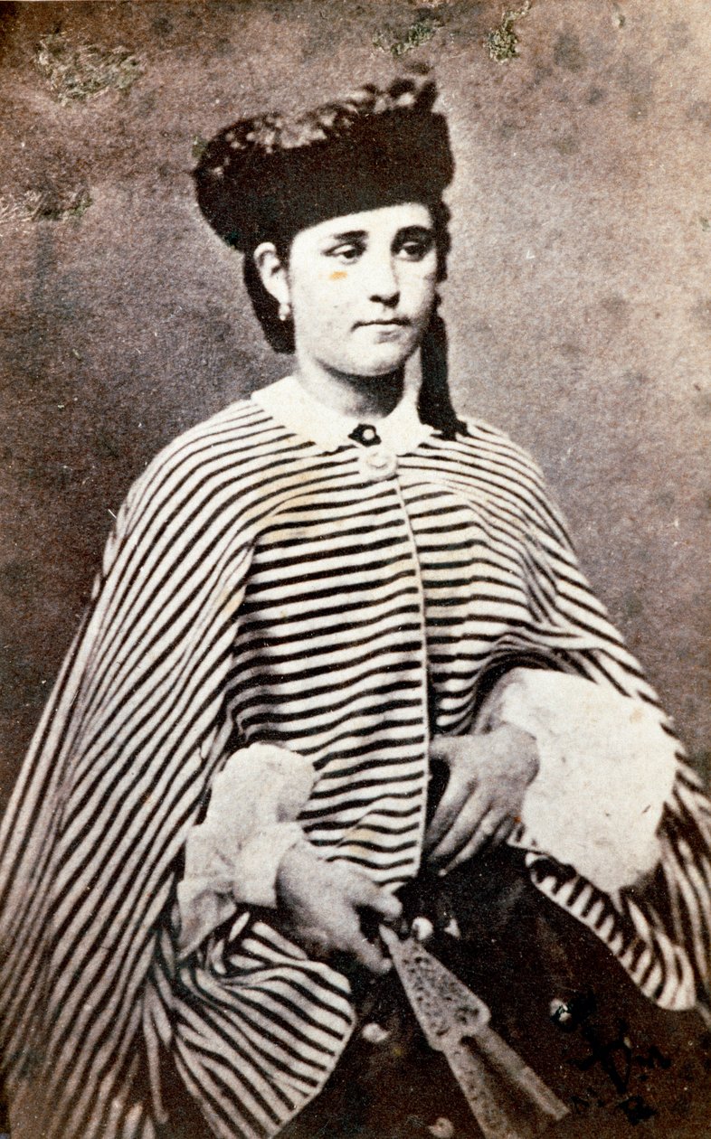 Ritratto di Teresita Garibaldi, figlia del patriota italiano Giuseppe Garibaldi e della sua prima moglie Anita da Unknown artist