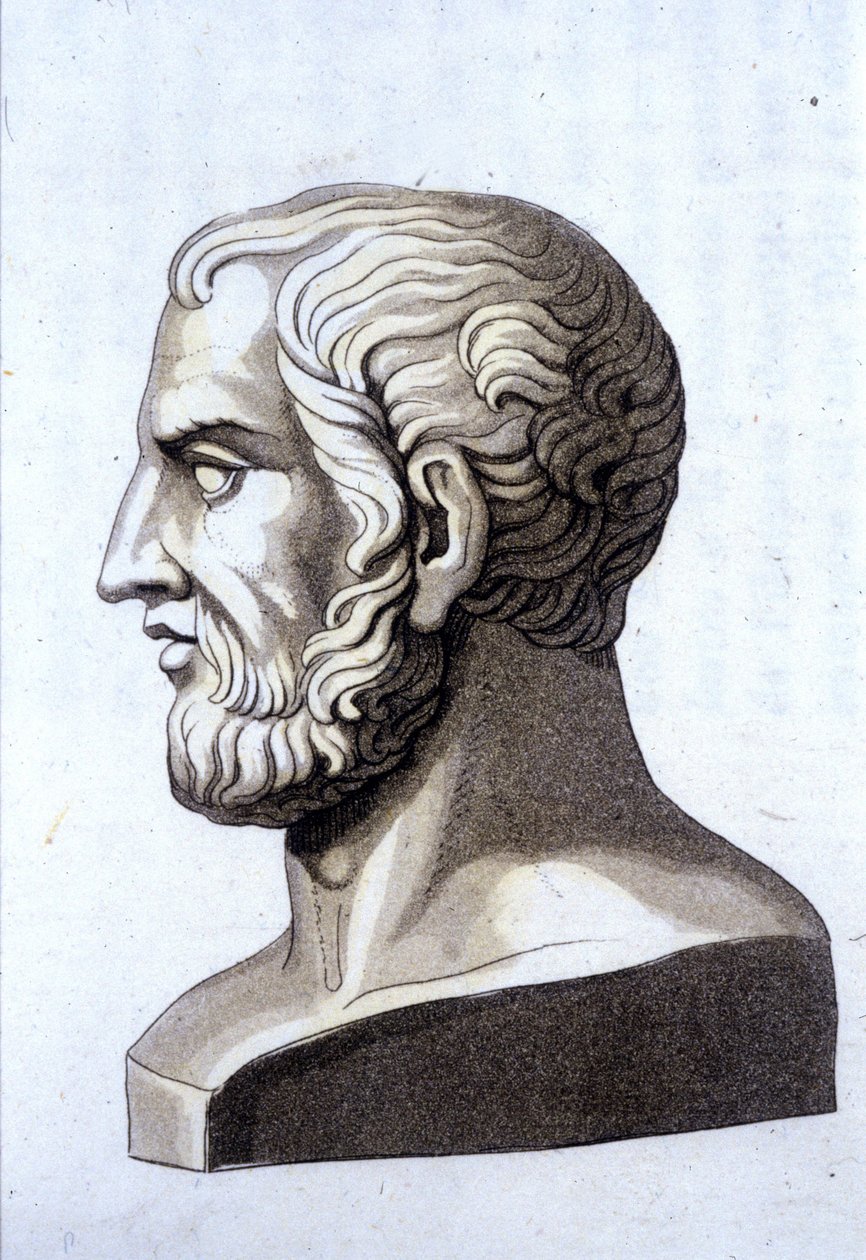 Ritratto di Teofrasto (372 a.C.-287 a.C.), filosofo greco da Unknown artist