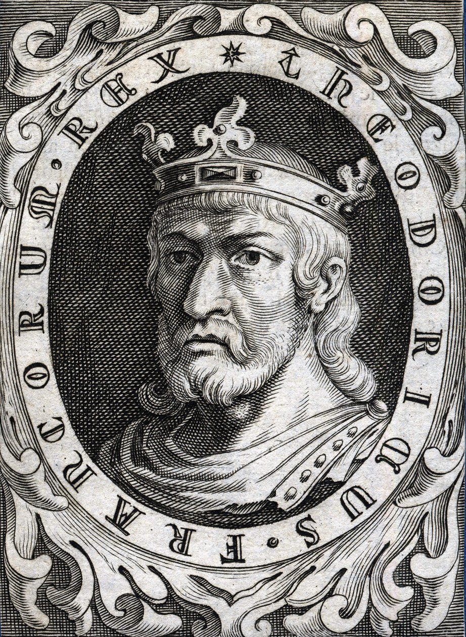 Ritratto di Thierry II (? - 613), re di Borgogna e Austrasia da Unknown artist