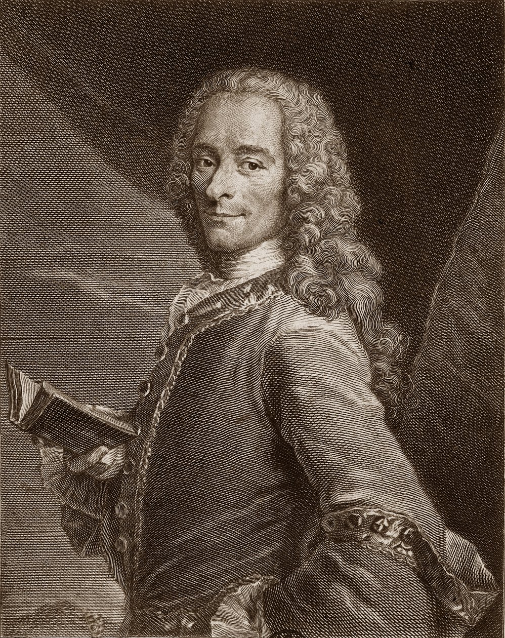 Ritratto di Voltaire (1694-1778) da Unknown artist