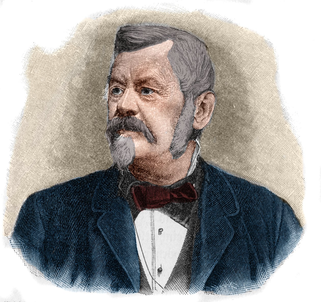 Ritratto di Wilhelm Jordan (1842-1899) geodetico tedesco da Unknown artist