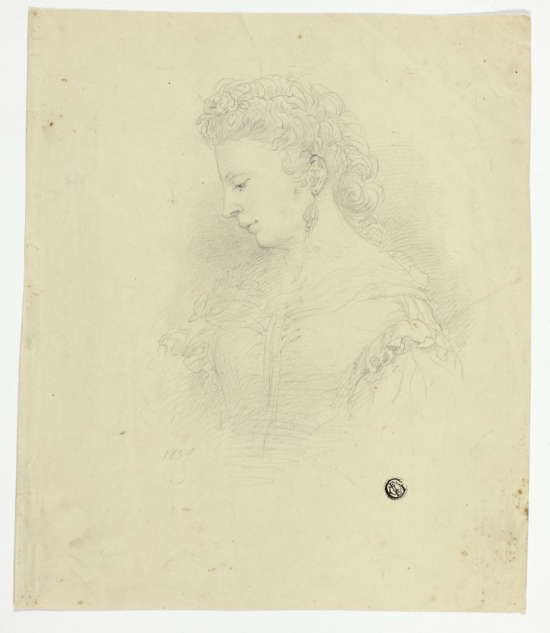 Ritratto di una giovane donna da Unknown artist