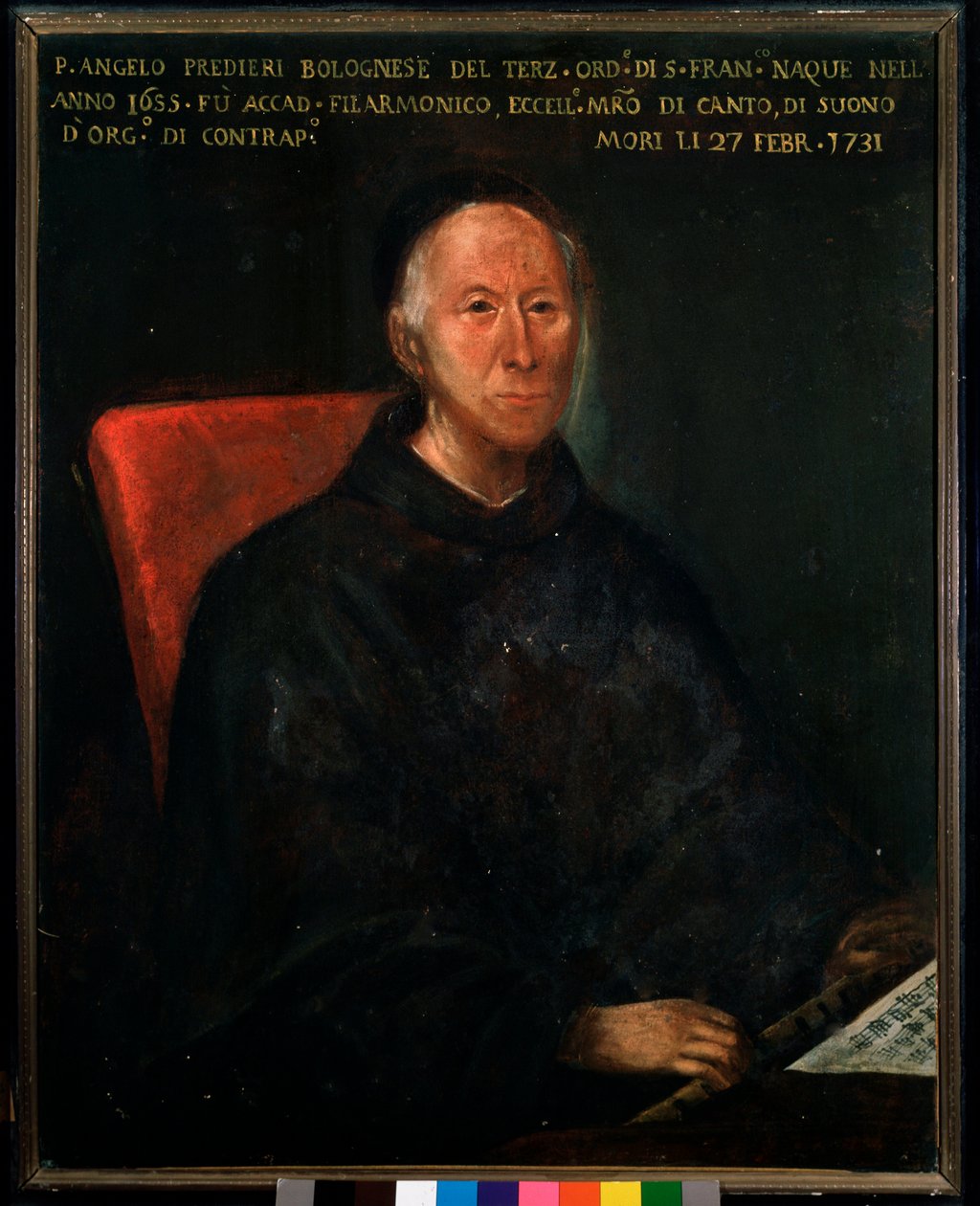 Ritratto di padre Angelo Tommaso Predieri, compositore e insegnante italiano da Unknown artist