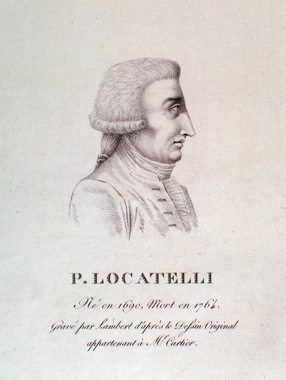 Ritratto del violinista e compositore italiano Pietro Locatelli (1695-1762) da Unknown artist