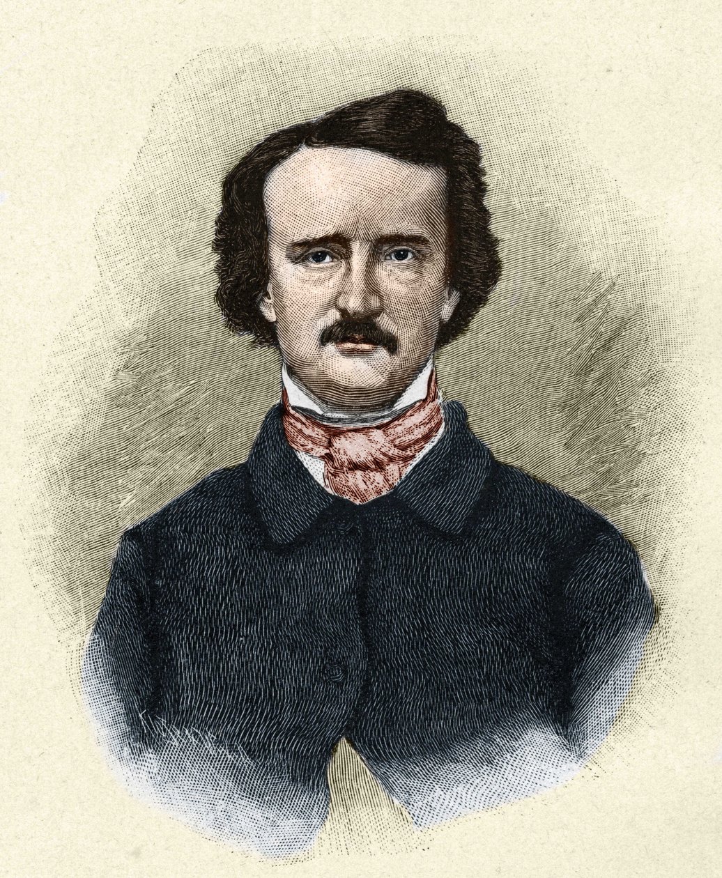 Ritratto dello scrittore americano Edgar Allan Poe (1809 - 1849) da Unknown artist