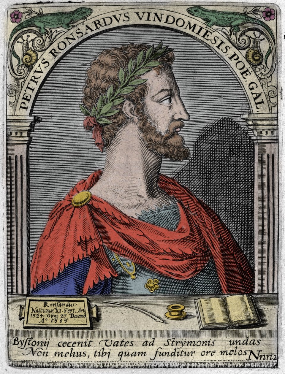 Ritratto del poeta francese Pierre de Ronsard da Unknown artist
