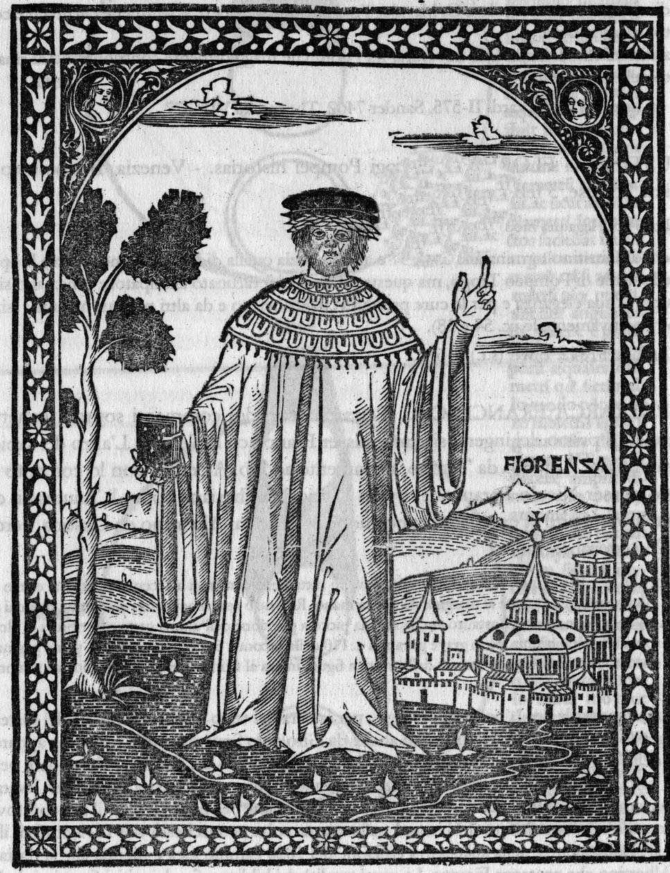 Ritratto del poeta italiano Francesco Petrarca da Unknown artist