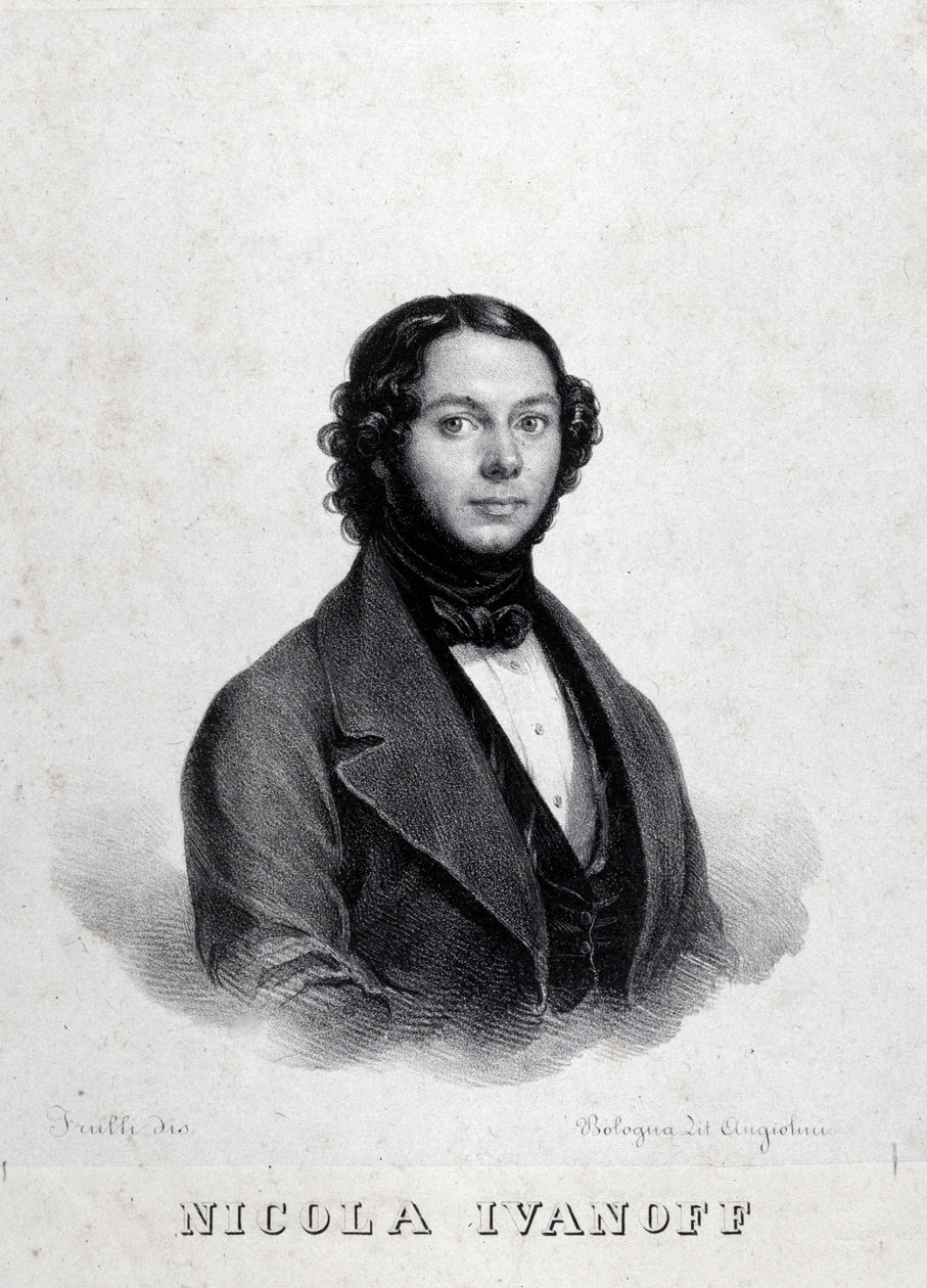 Ritratto del cantante russo Nicola Ivanoff (Nikolaj Kuzmiv Ivanov 1810-1880). da Unknown artist