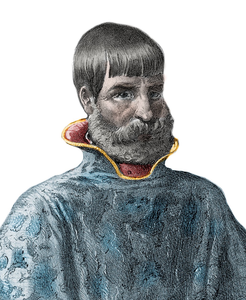 Ritratto del conquistador spagnolo Juan Ponce de Leon (1460-1521), esploratore della Florida - Ritratto di Juan Ponce de Leon - esploratore spagnolo da Unknown artist