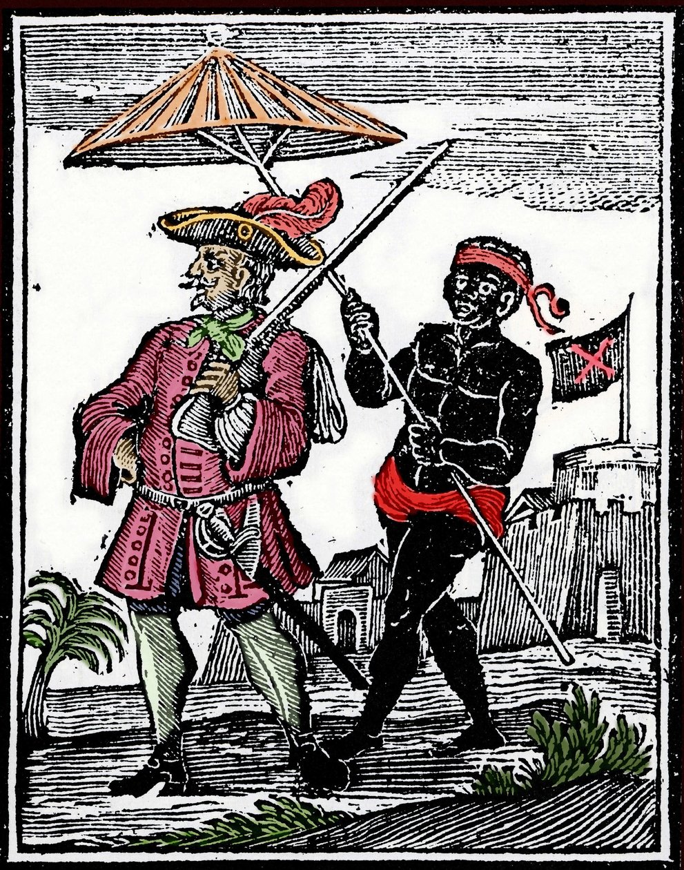 Ritratto del pirata Henry Every (incisione) da Unknown artist
