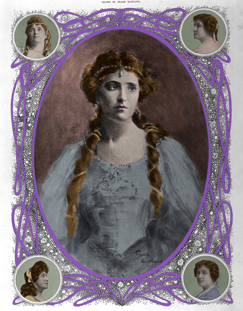 Ritratto della cantante Nellie (Nelly) Melba (1861-1931) da Unknown artist