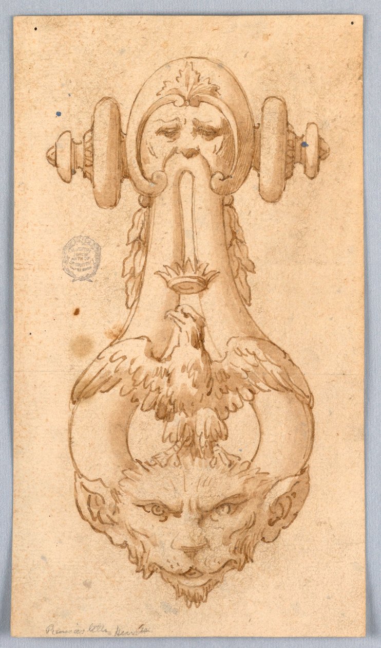 Progetto per un battente da Unknown artist