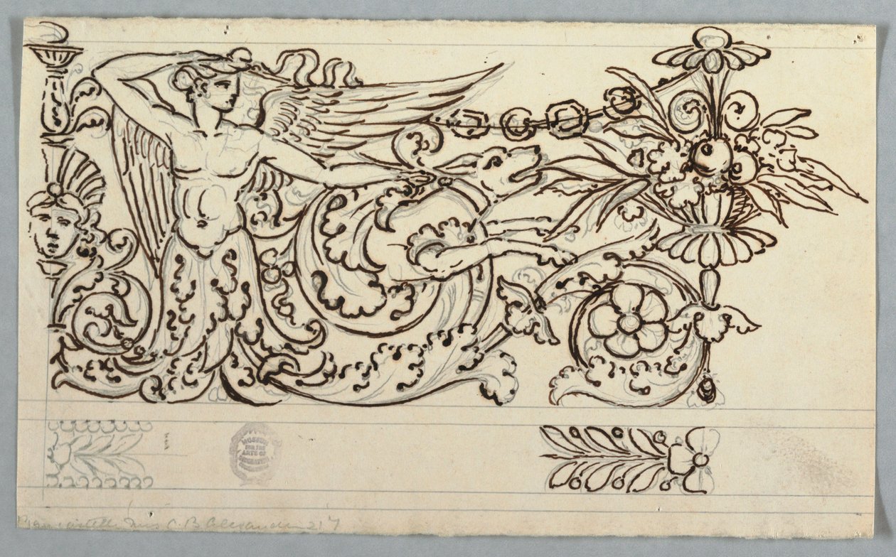 Progetto per la decorazione di un fregio da Unknown artist