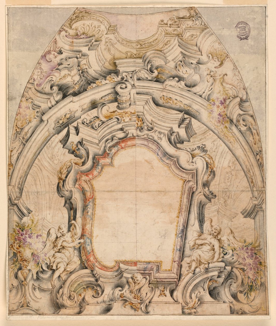 Progetto per la Decorazione Dipinta di una Cupola da Unknown artist