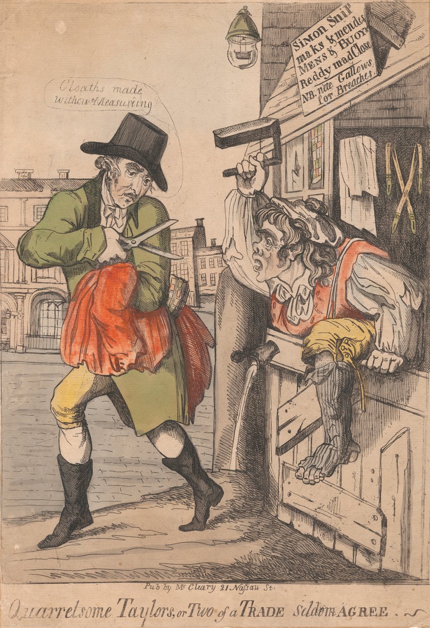 Sarti litigiosi, o due di un mestiere raramente concordano da Unknown artist