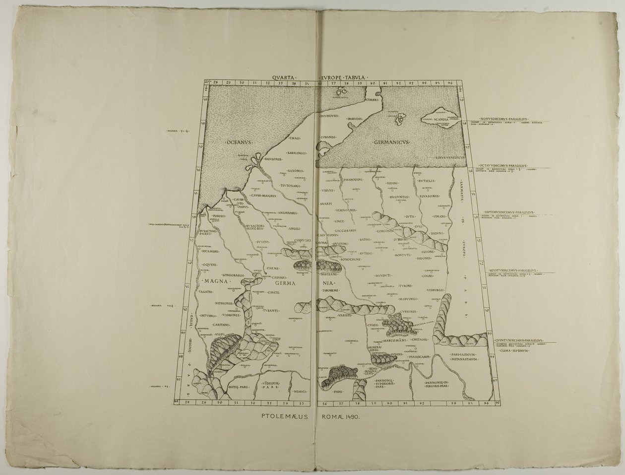Quarta Tabula Europa: Ptolemaeus Romae 1490 da Unknown artist