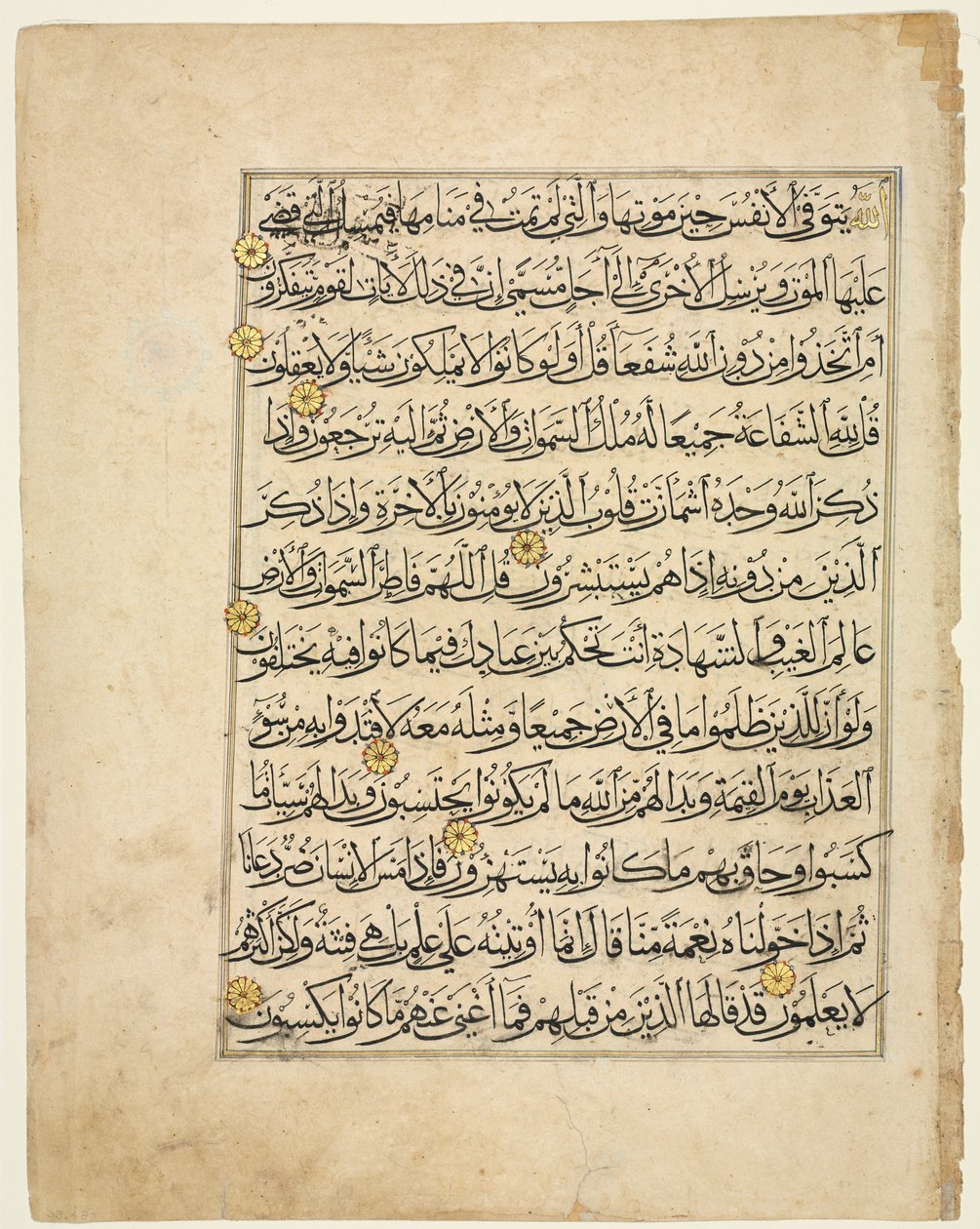 Folio di manoscritto del Corano da Unknown artist