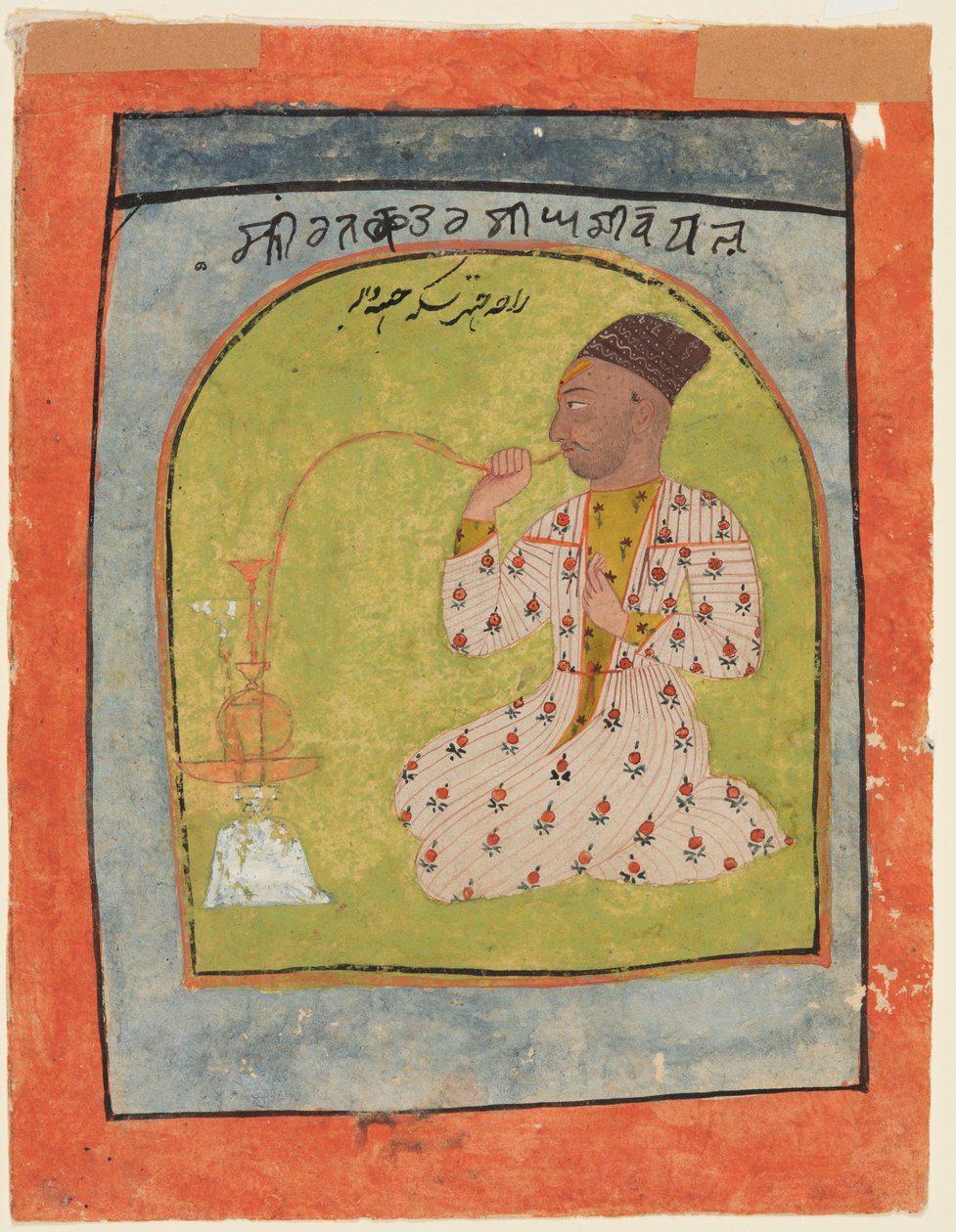 Raja Chattar Singh che fuma da Unknown artist