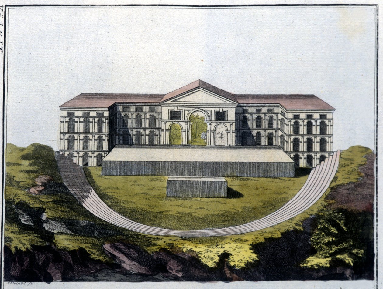 Ricostruzione del Teatro Greco di Bacco ad Atene. - in 