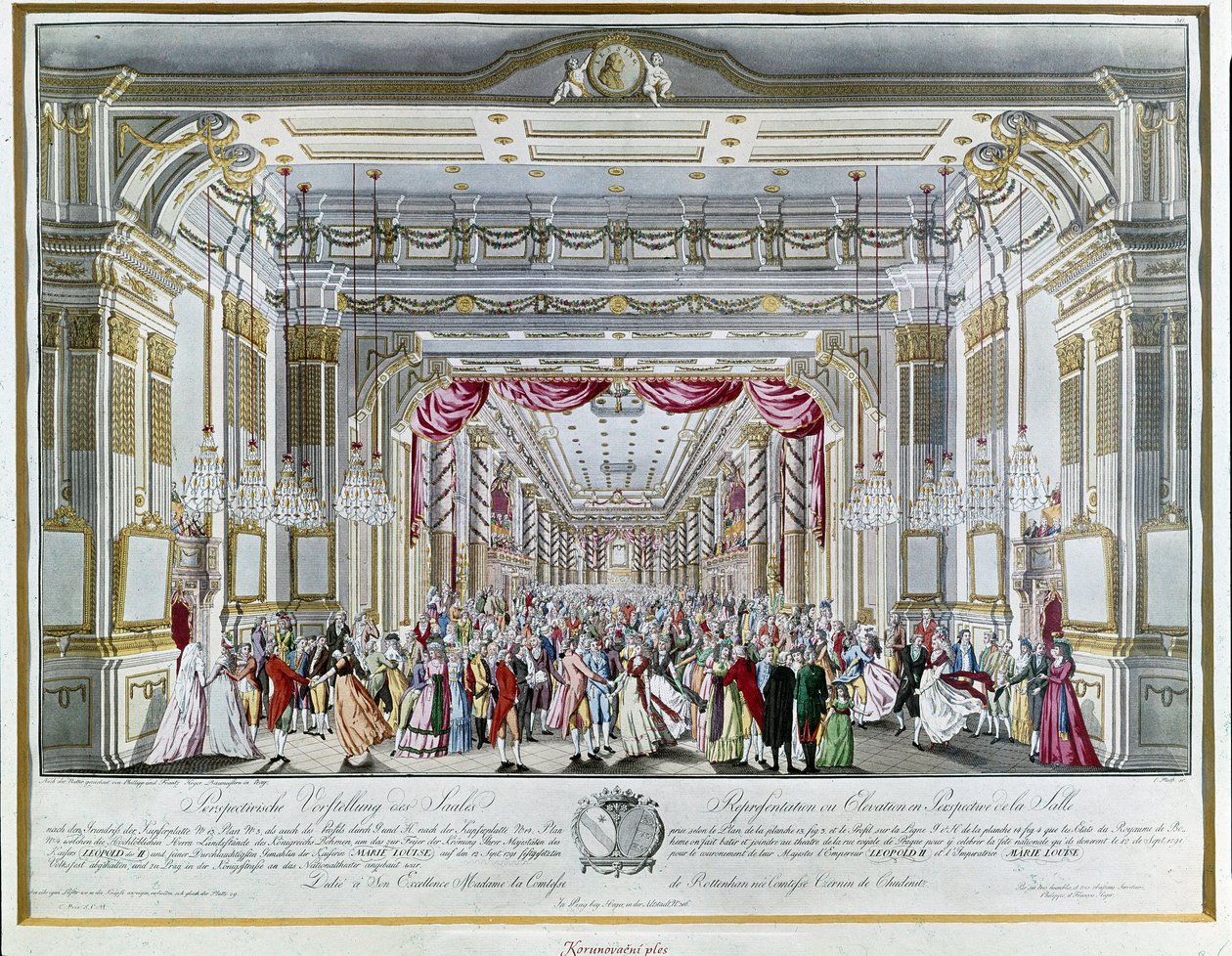Rappresentazione de La Clemenza di Tito di Wolfgang Amadeus Mozart alla festa di incoronazione dell