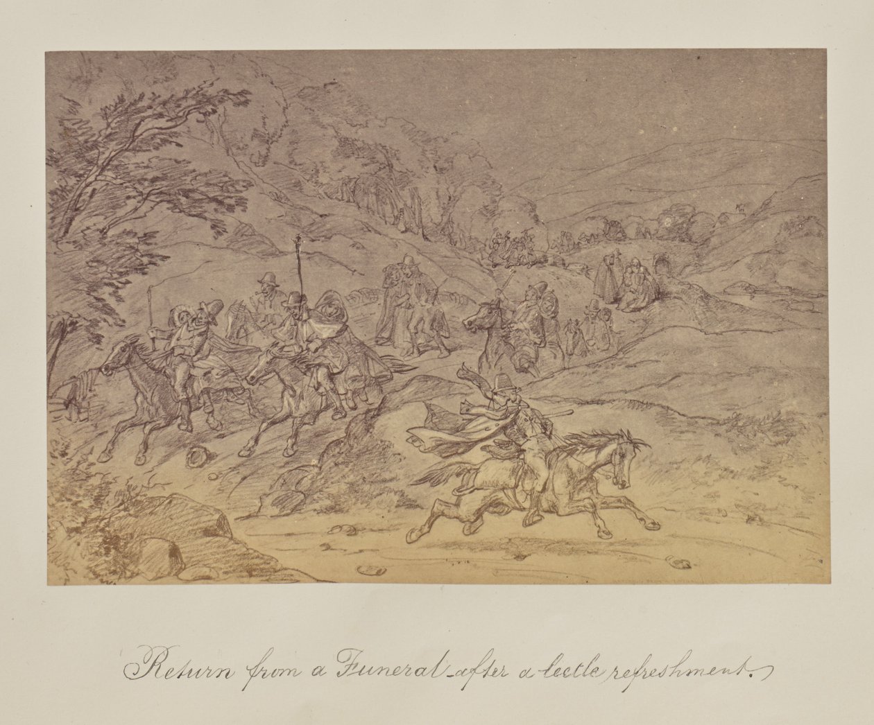 Di ritorno da un funerale - dopo un piccolo rinfresco (sic). da Unknown artist