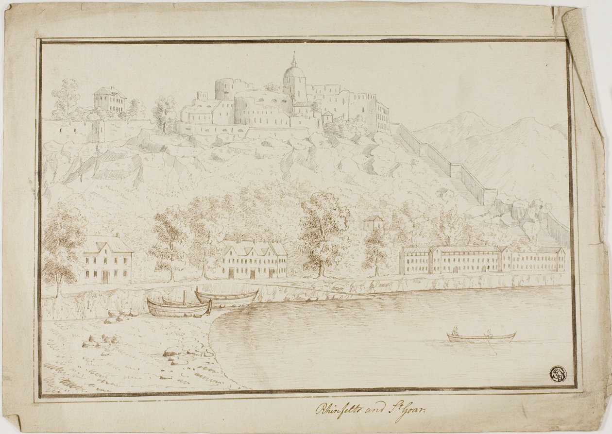 Rhinefelts e San Goar da Unknown artist