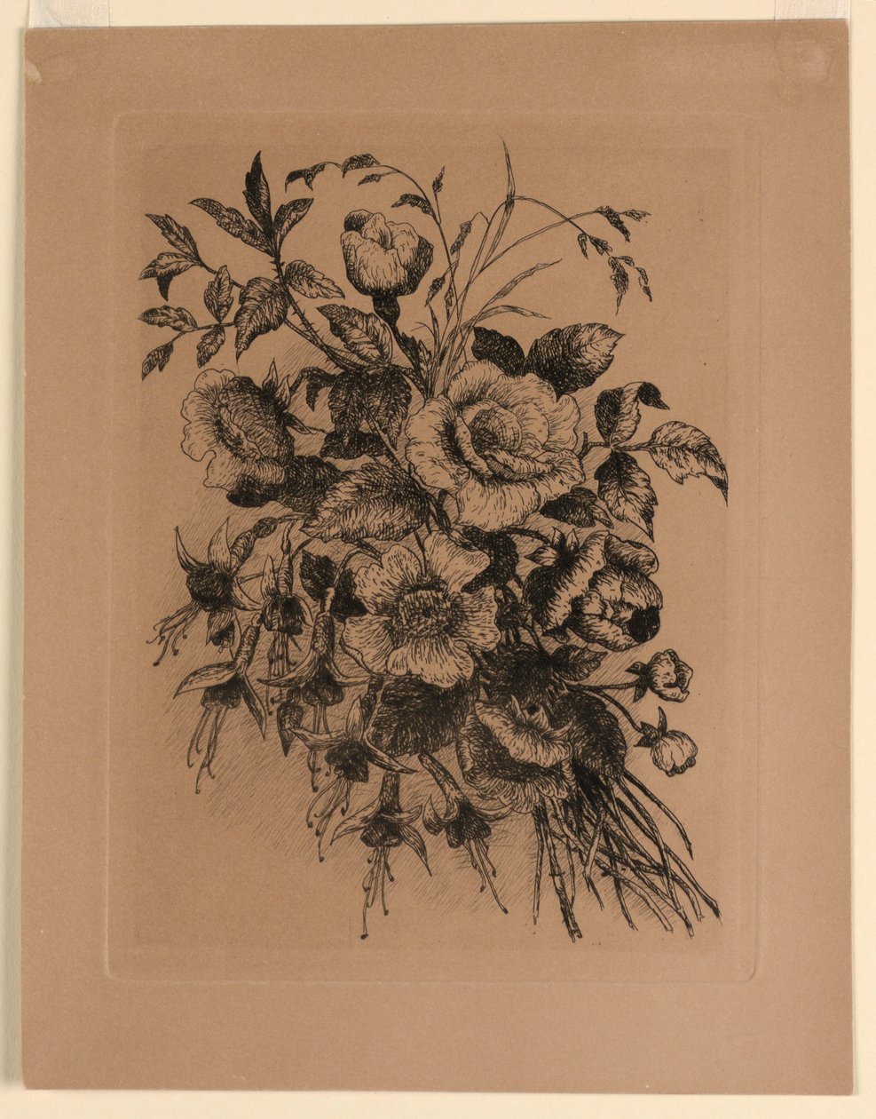 Rose e fucsie da Unknown artist
