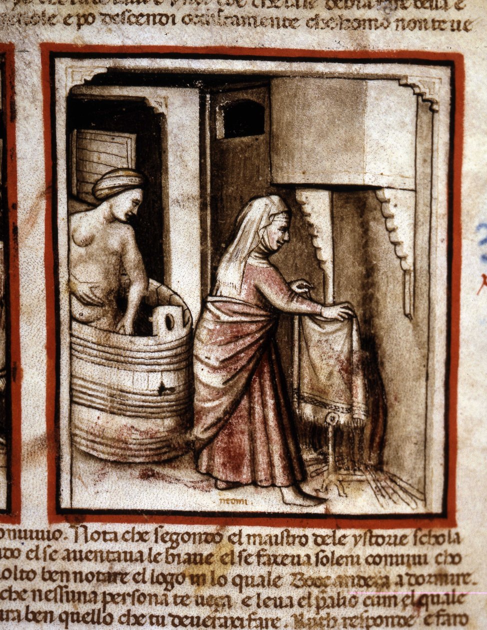Ruth si fa la toilette con l