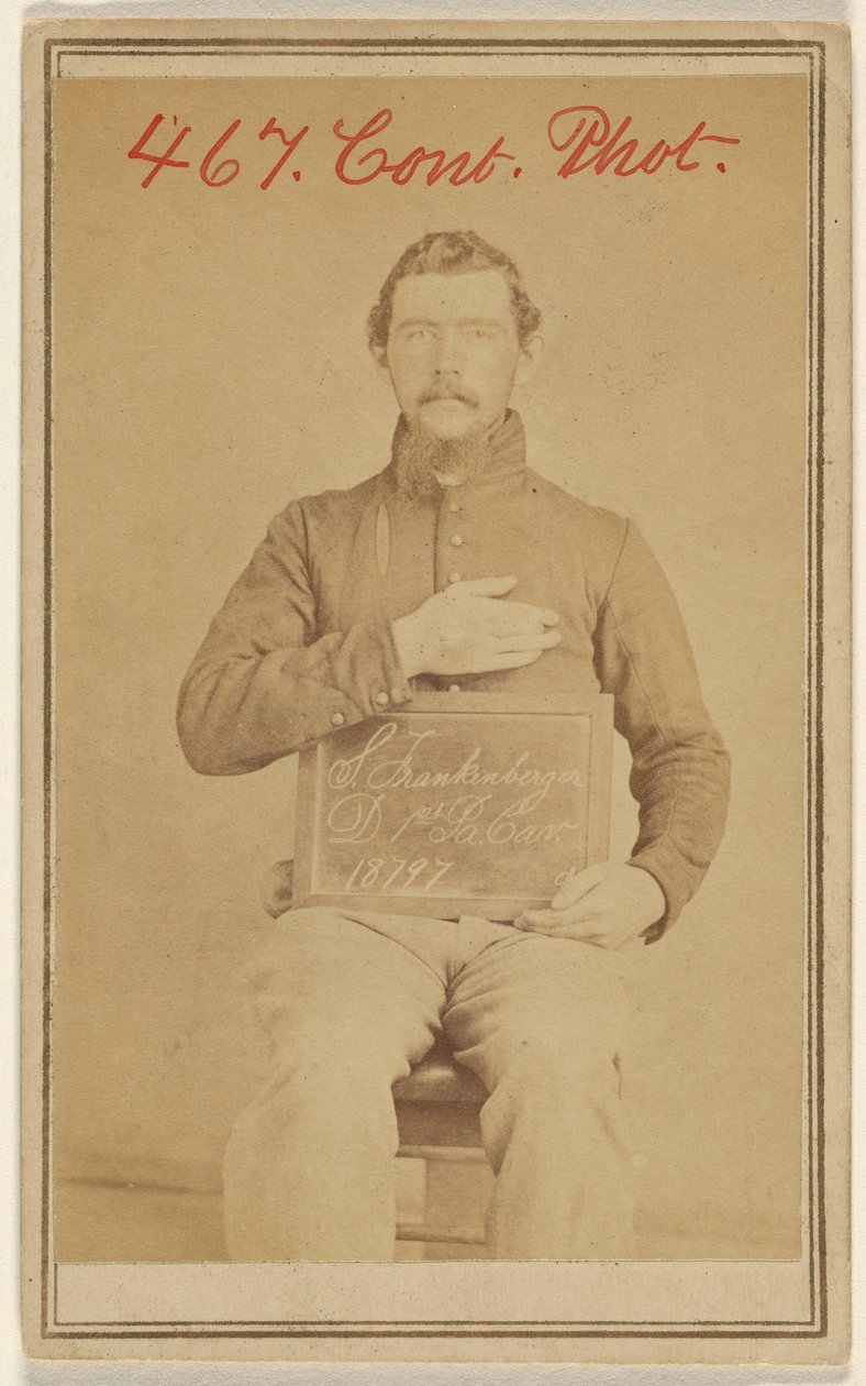[S. Frankenberger D. 1st Pa. Cav. 18797, vittima della guerra civile]. da Unknown artist