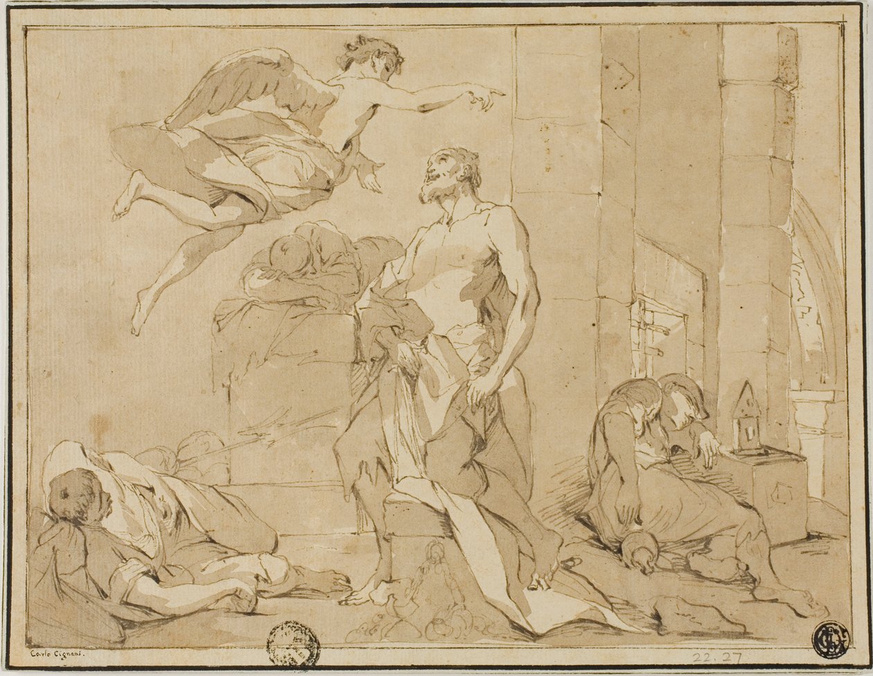 San Paolo salvato dalla prigione da un angelo da Unknown artist