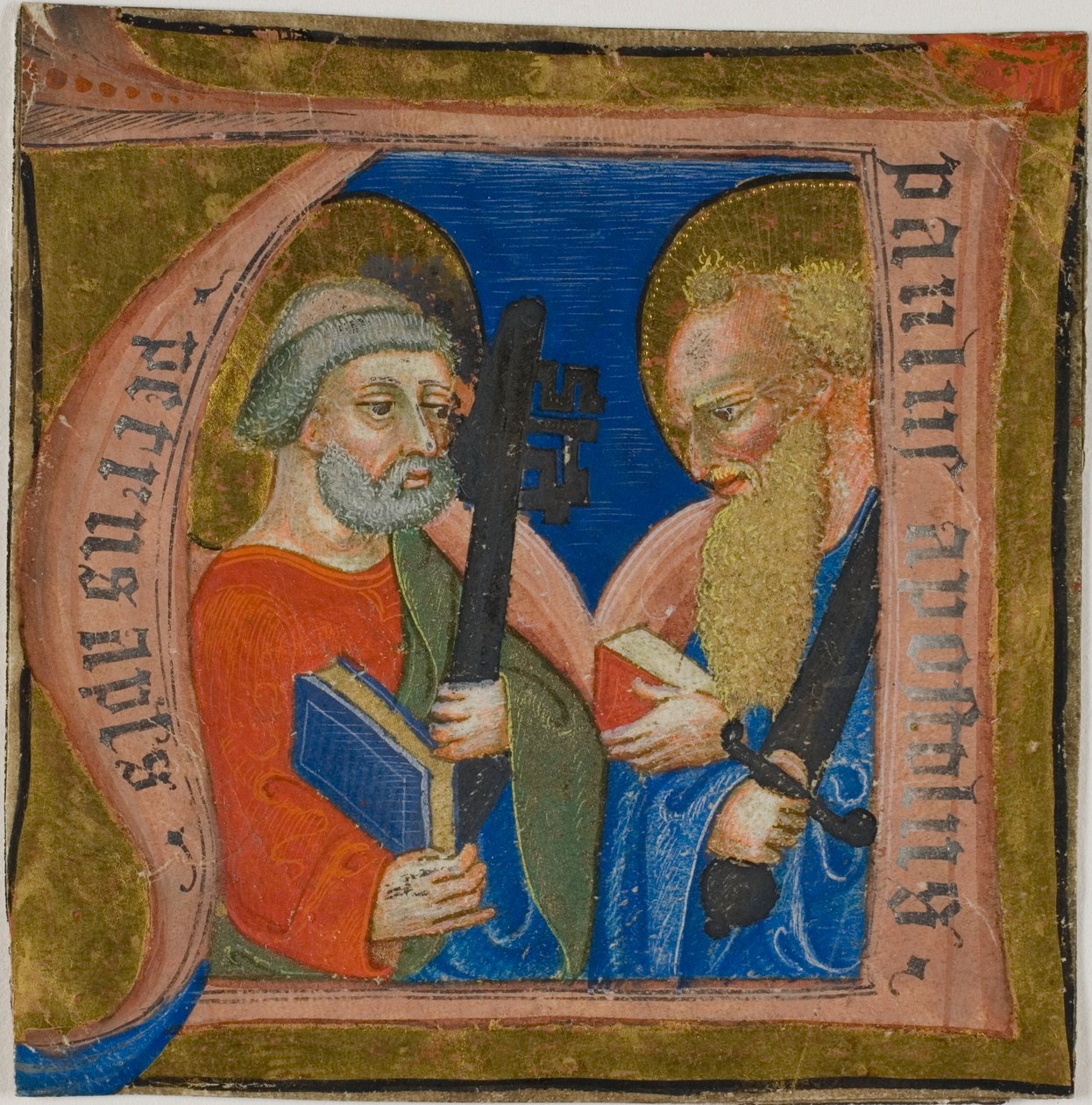 I santi Pietro e Paolo in una "N" iniziale storicizzata da un libro di coro da Unknown artist