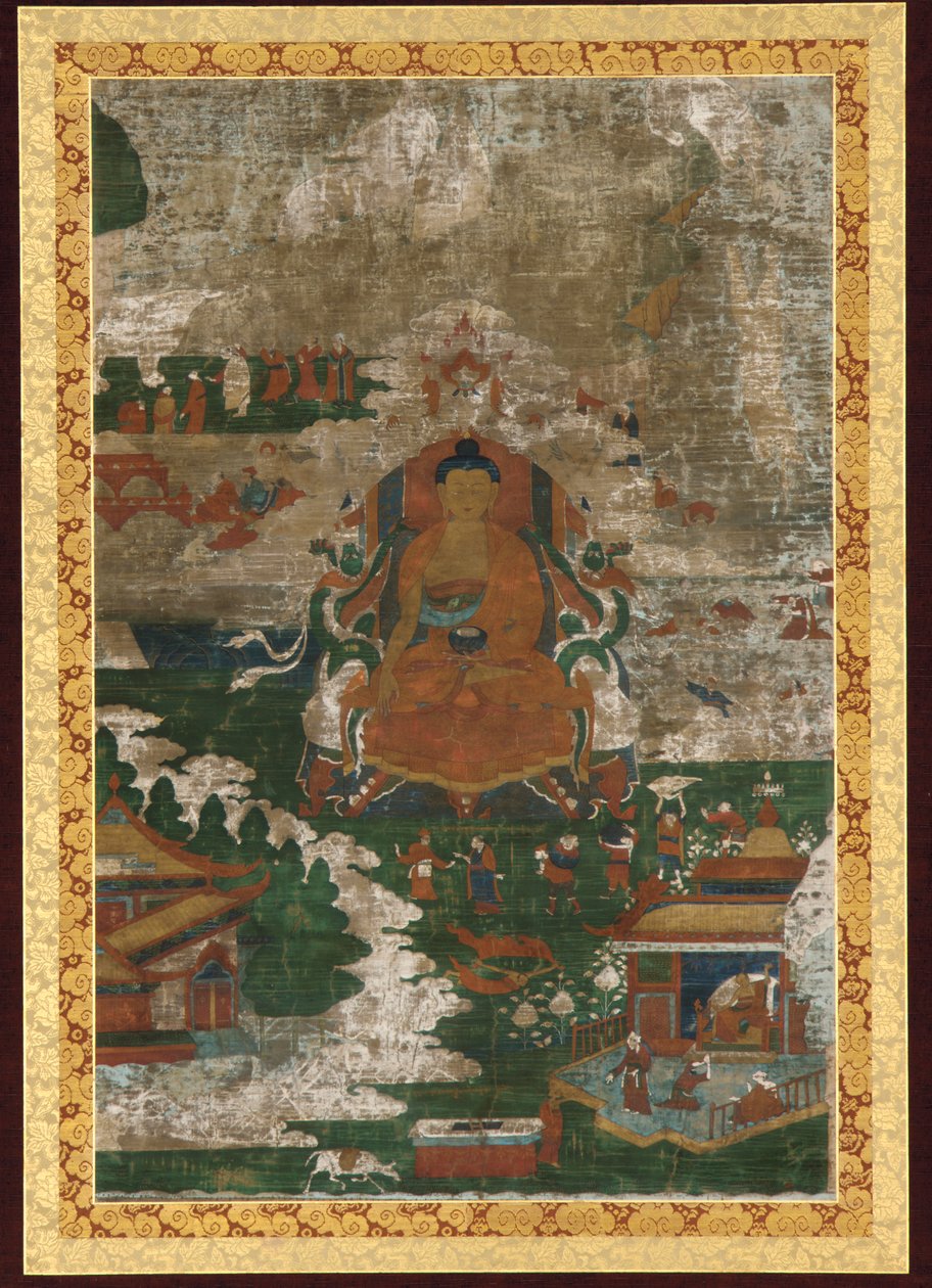 Sakyamuni in trono; e scene biografiche da Unknown artist